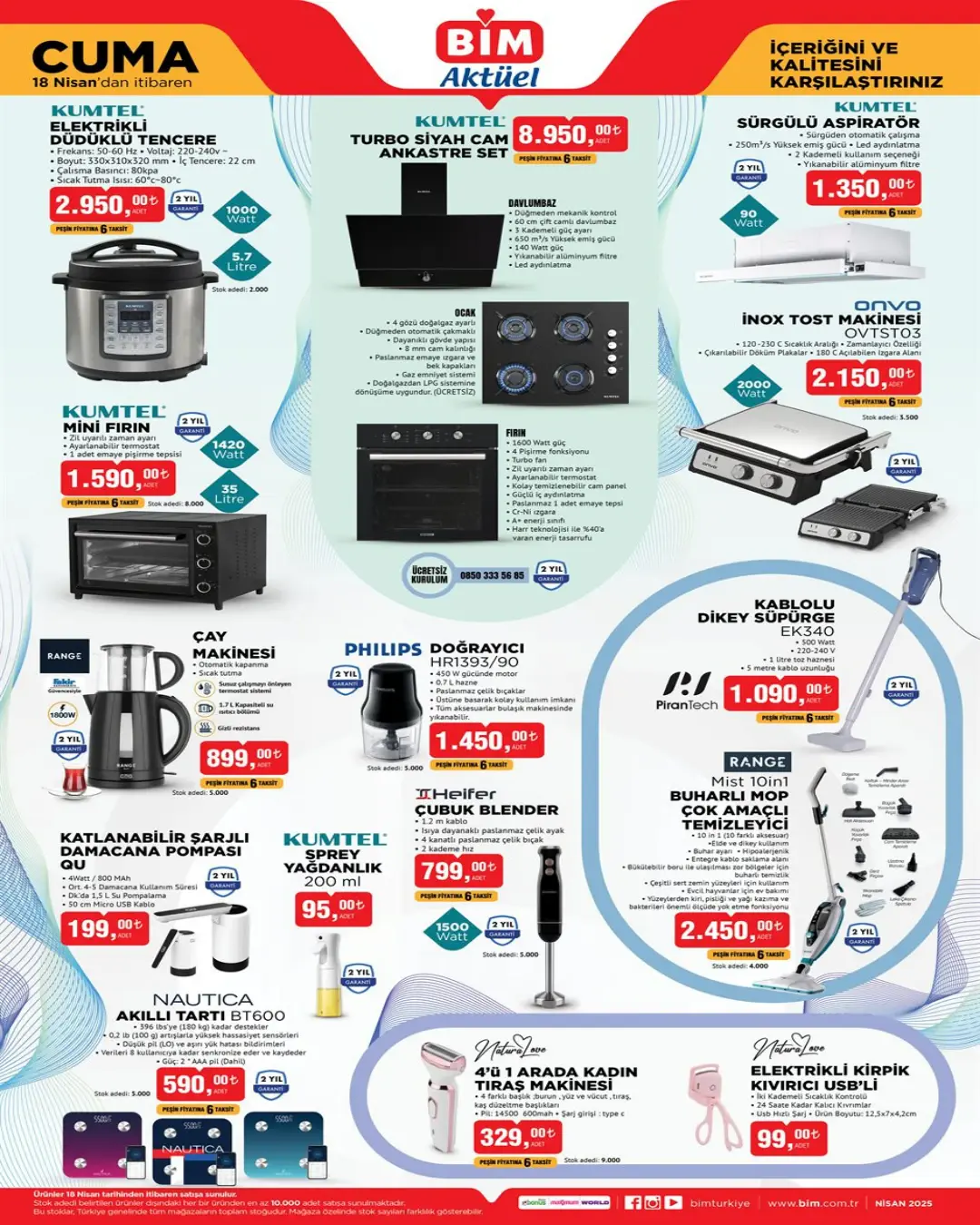 BİM 18 Nisan 2025 Cuma Aktüel Ürünler kataloğu yayınlandı - 4