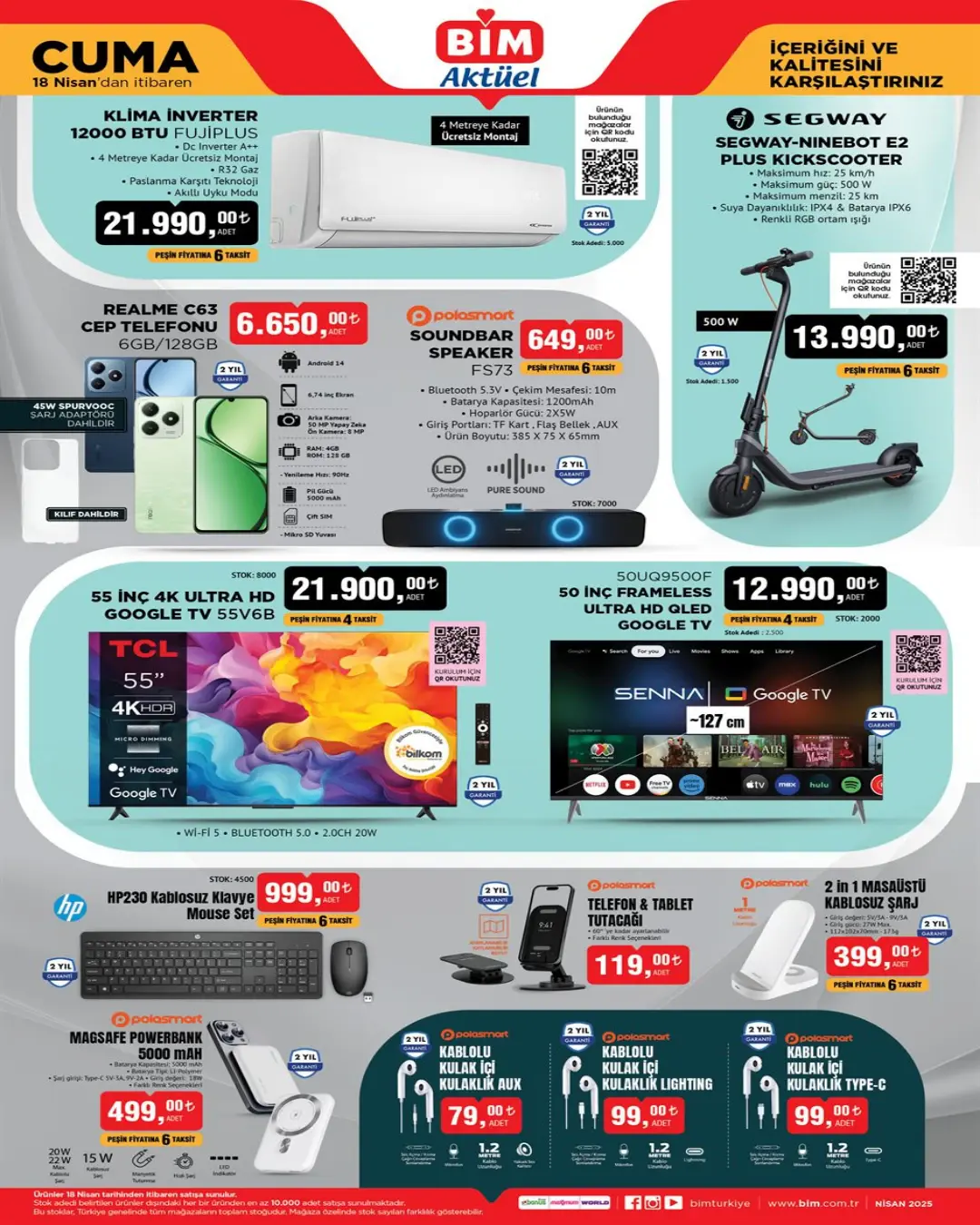 BİM 18 Nisan 2025 Cuma Aktüel Ürünler kataloğu yayınlandı - 75