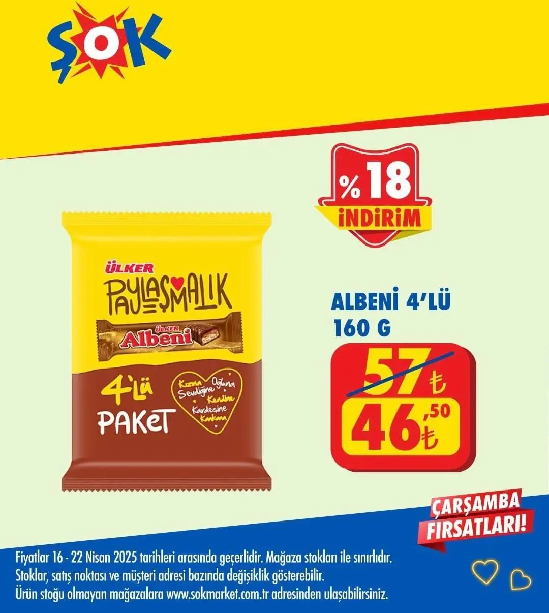 ŞOK Market 16-22 Nisan 2025 Aktüel Ürünler Kataloğu yayında! Haftanın indirimli ürünleri raflarda yerini aldı - 94857