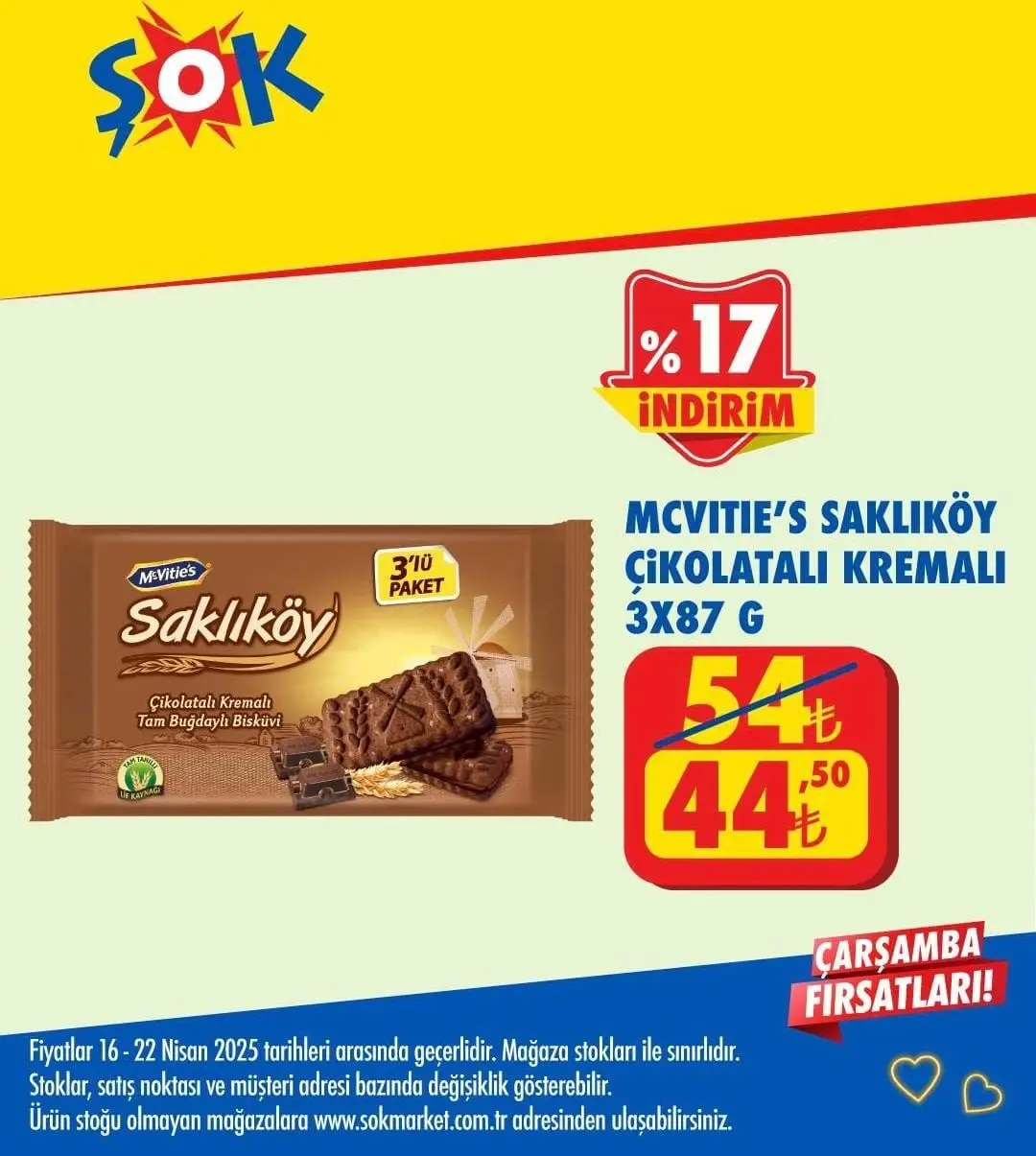 ŞOK Market 16-22 Nisan 2025 Aktüel Ürünler Kataloğu yayında! Haftanın indirimli ürünleri raflarda yerini aldı - 94860