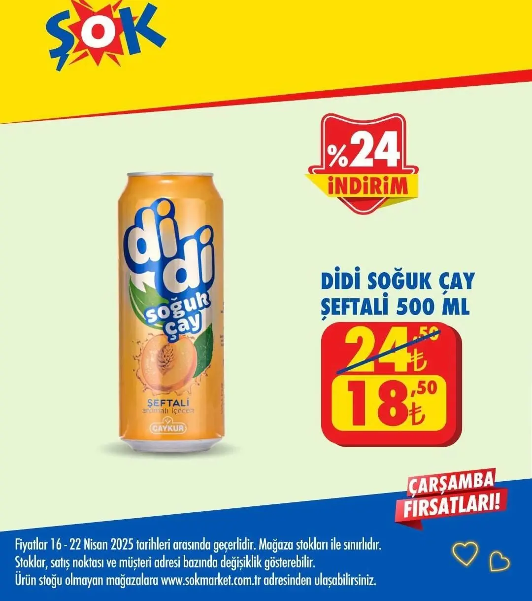 ŞOK Market 16-22 Nisan 2025 Aktüel Ürünler Kataloğu yayında! Haftanın indirimli ürünleri raflarda yerini aldı - 94868