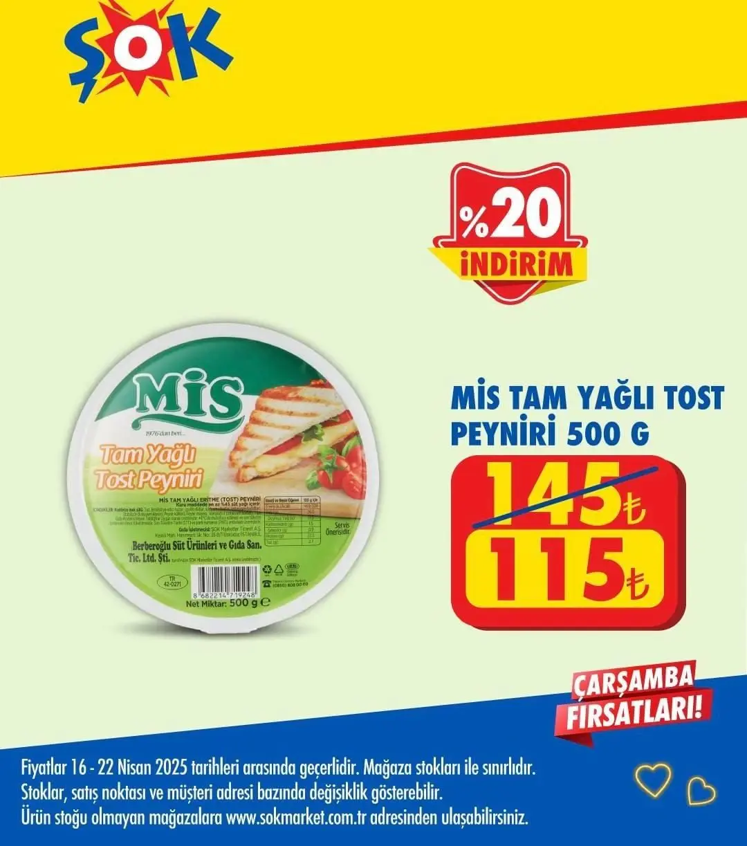 ŞOK Market 16-22 Nisan 2025 Aktüel Ürünler Kataloğu yayında! Haftanın indirimli ürünleri raflarda yerini aldı - 2