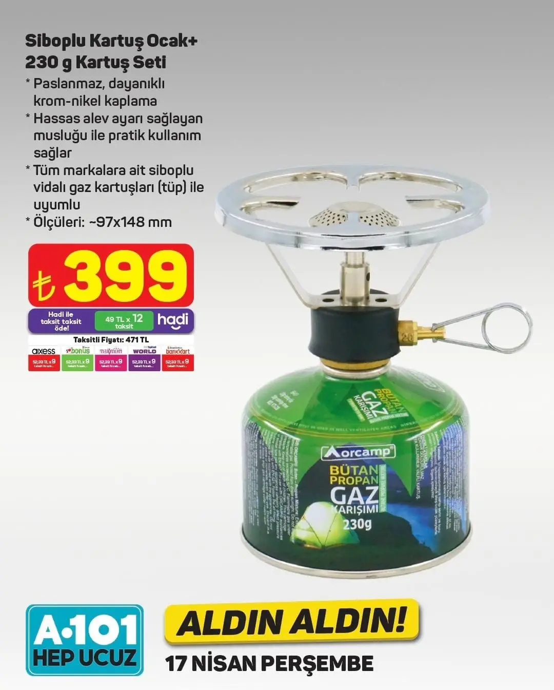 A101 Market 17-23 Nisan 2025 Aktüel Ürünler Kataloğu açıklandı! Yarın hangi ürünlerde indirim var? - 94904