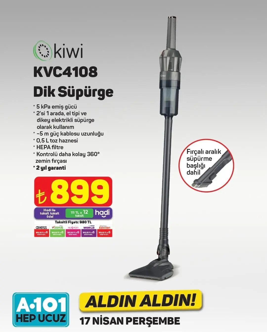 A101 Market 17-23 Nisan 2025 Aktüel Ürünler Kataloğu açıklandı! Yarın hangi ürünlerde indirim var? - 94916