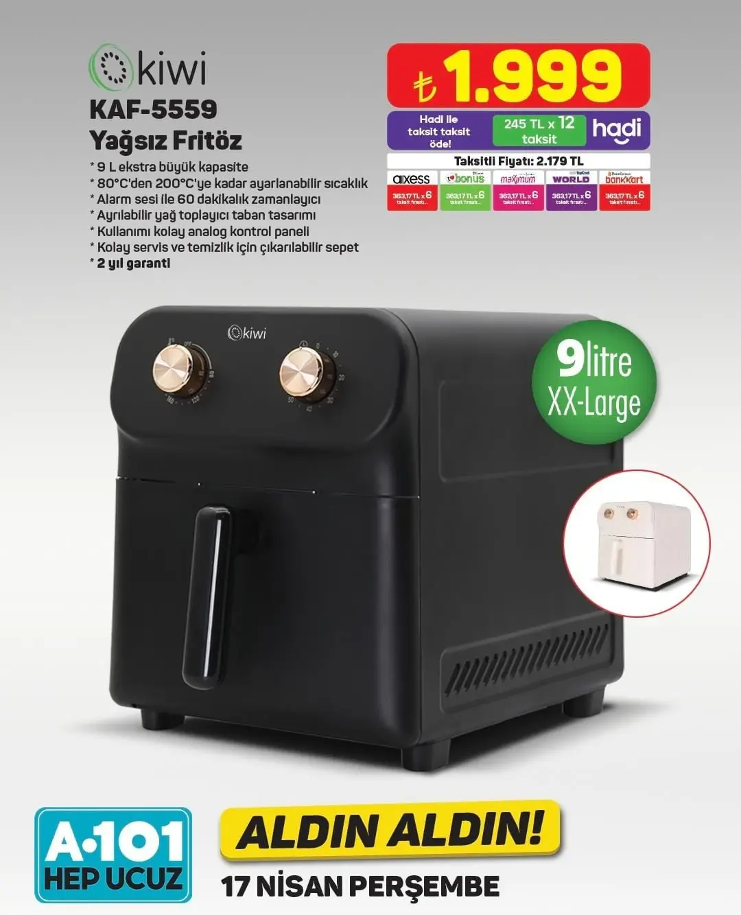 A101 Market 17-23 Nisan 2025 Aktüel Ürünler Kataloğu açıklandı! Yarın hangi ürünlerde indirim var? - 94917