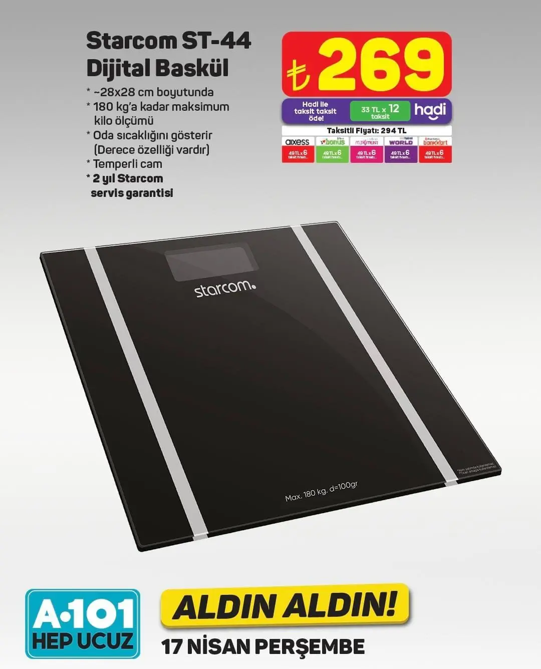 A101 Market 17-23 Nisan 2025 Aktüel Ürünler Kataloğu açıklandı! Yarın hangi ürünlerde indirim var? - 94918