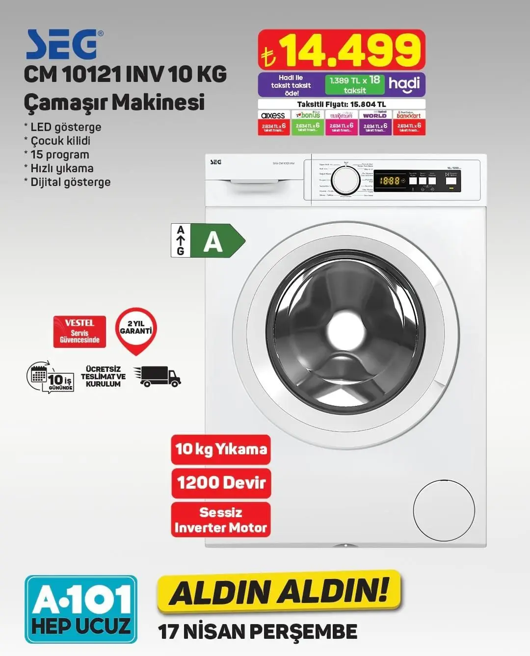 A101 Market 17-23 Nisan 2025 Aktüel Ürünler Kataloğu açıklandı! Yarın hangi ürünlerde indirim var? - 94926