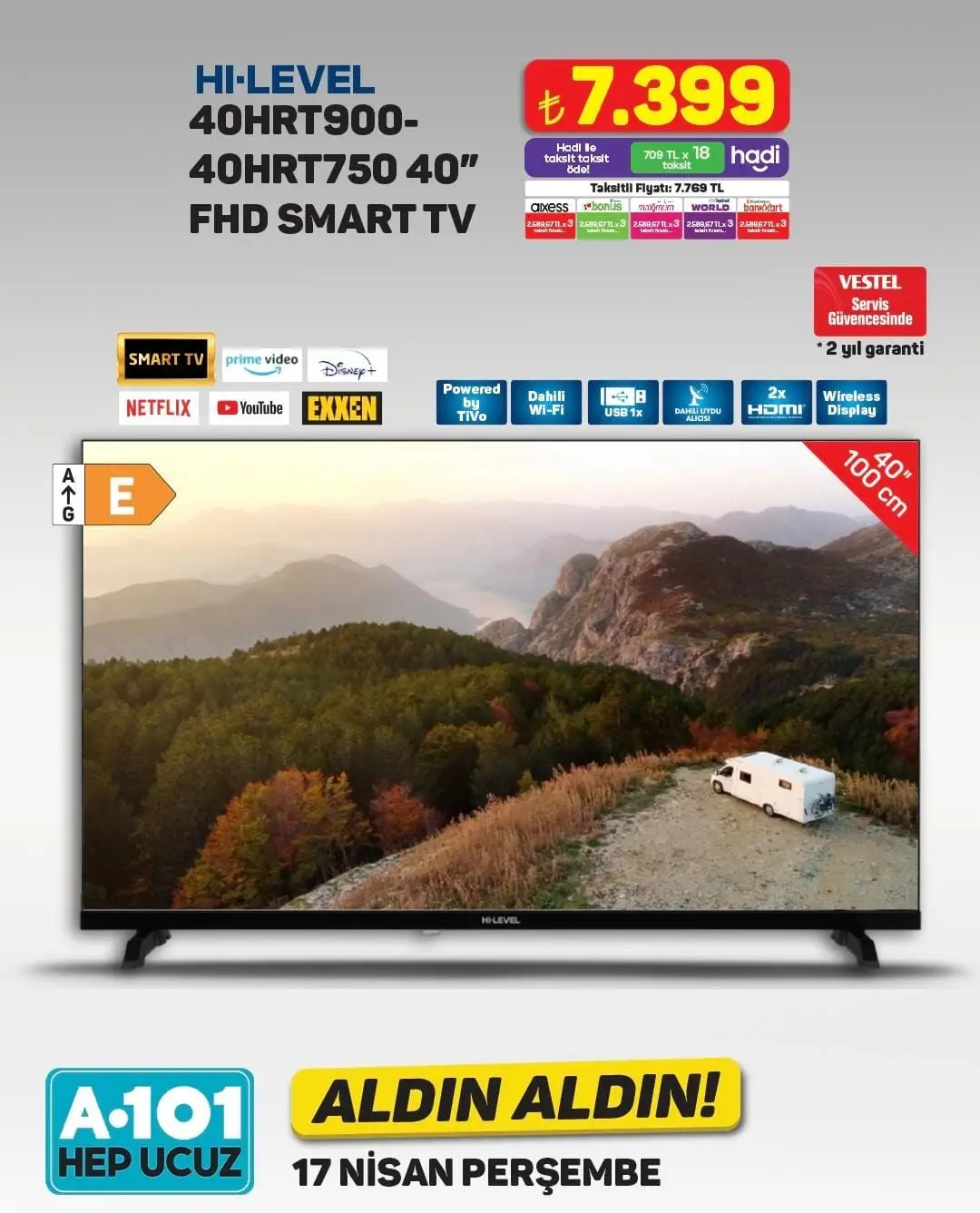 A101 Market 17-23 Nisan 2025 Aktüel Ürünler Kataloğu açıklandı! Yarın hangi ürünlerde indirim var? - 94930