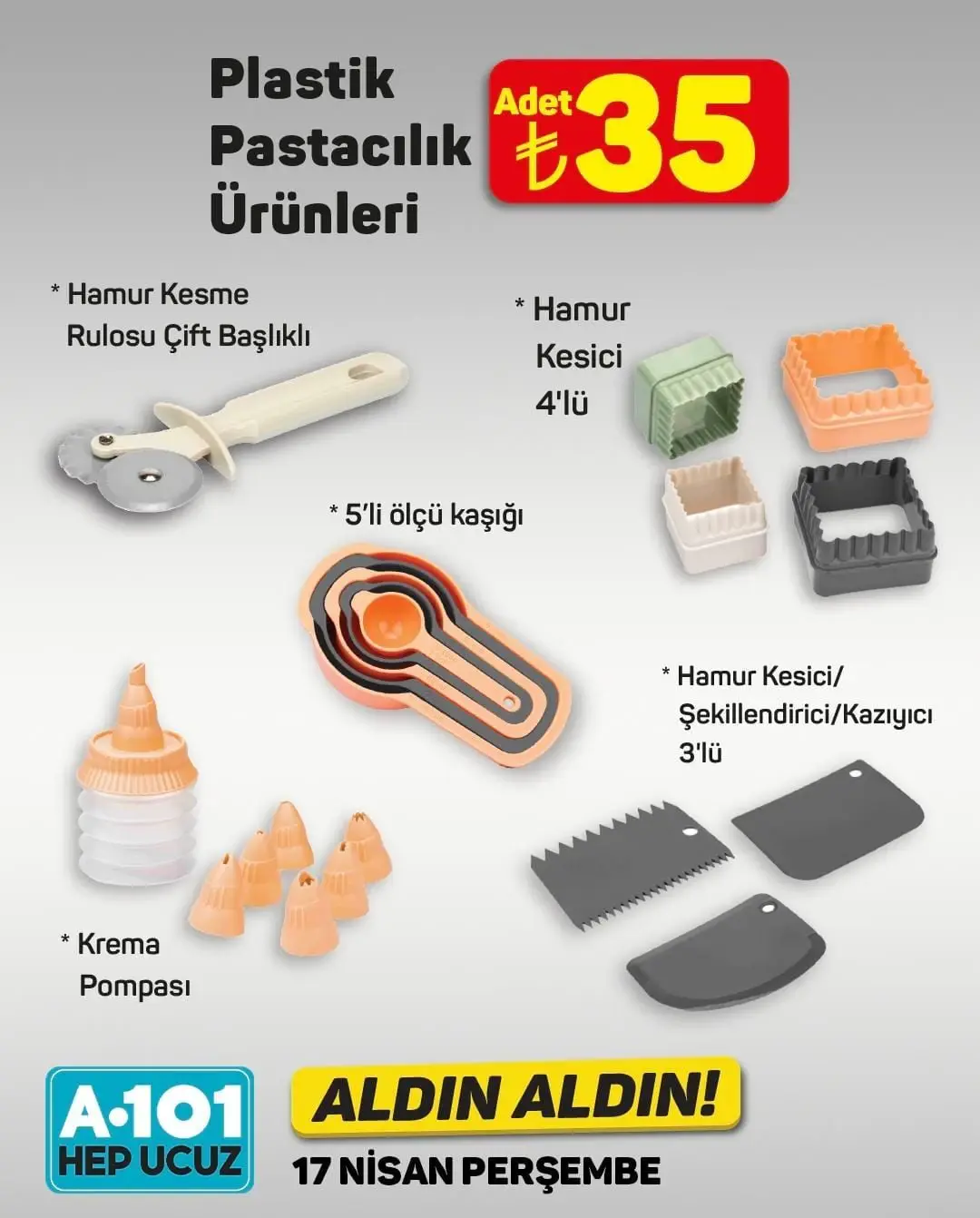A101 Market 17-23 Nisan 2025 Aktüel Ürünler Kataloğu açıklandı! Yarın hangi ürünlerde indirim var? - 94938