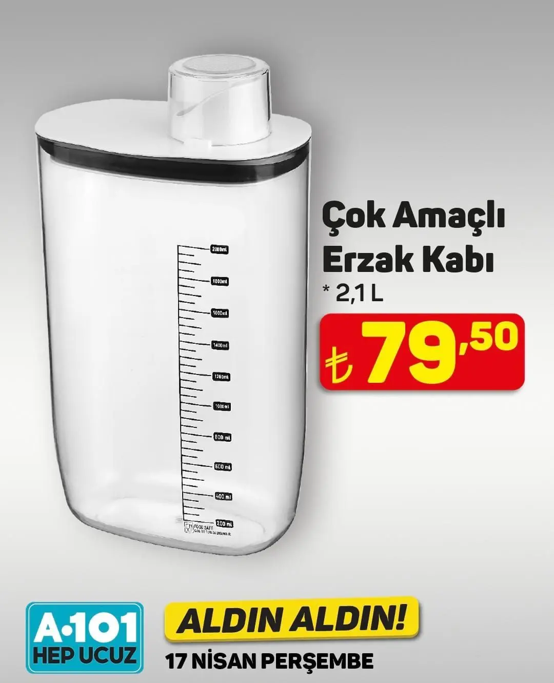 A101 Market 17-23 Nisan 2025 Aktüel Ürünler Kataloğu açıklandı! Yarın hangi ürünlerde indirim var? - 94944