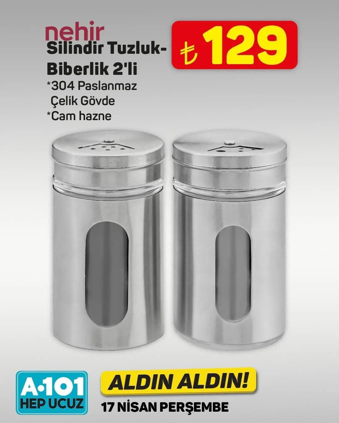 A101 Market 17-23 Nisan 2025 Aktüel Ürünler Kataloğu açıklandı! Yarın hangi ürünlerde indirim var? - 94949