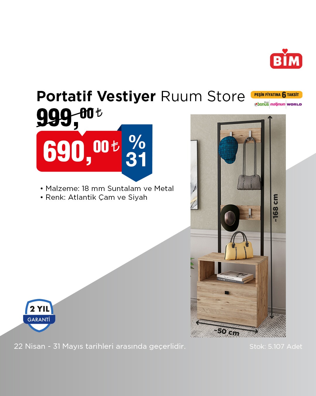 BİM 22-28 Nisan 2025 Aktüel Ürünler kataloğu yayınlandı: Tiny House ve teknoloji ürünlerinde dikkat çeken fırsatlar - 95047