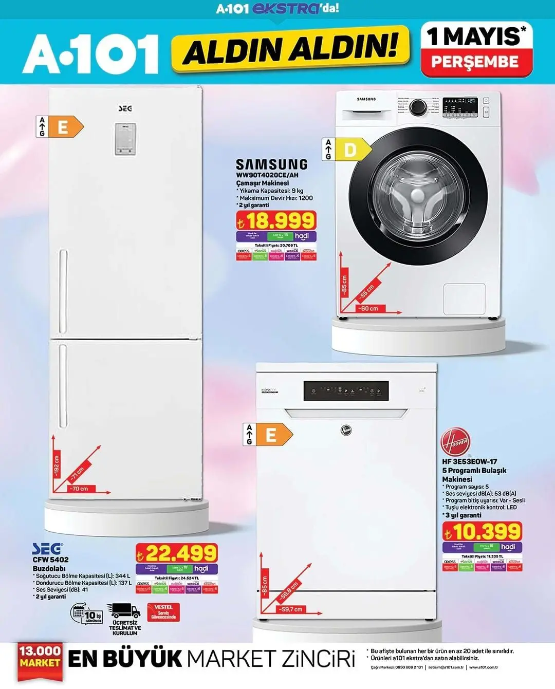 A101 1 Mayıs 2025 Aldın Aldın Kataloğu! Elektronikten ev ürünlerine yeni indirimler başladı - 8