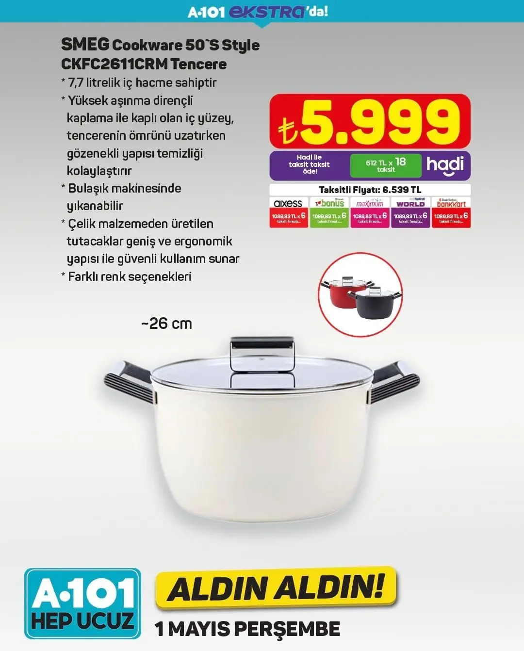 A101 1 Mayıs 2025 Aldın Aldın Kataloğu! Elektronikten ev ürünlerine yeni indirimler başladı - 4