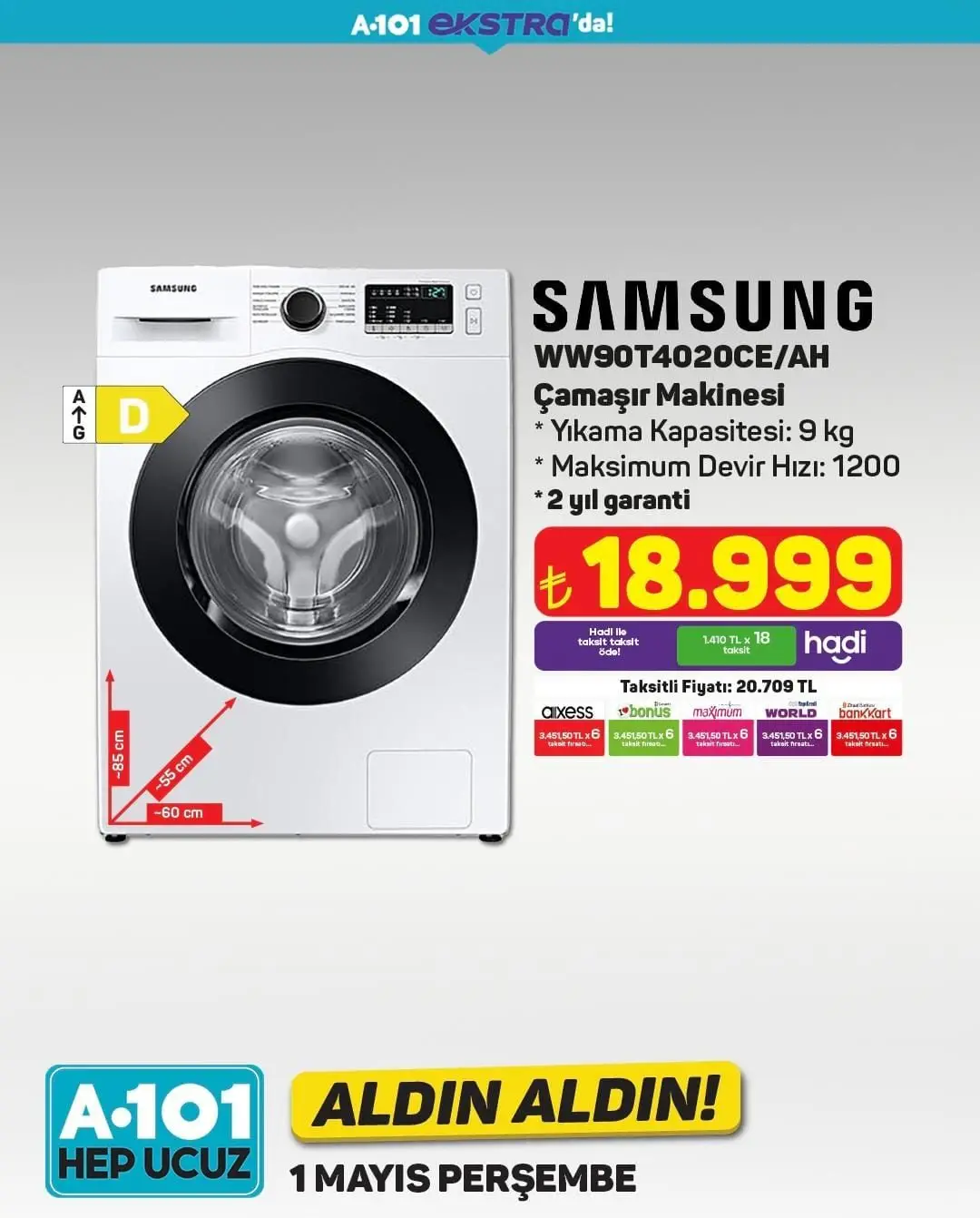 A101 1 Mayıs 2025 Aldın Aldın Kataloğu! Elektronikten ev ürünlerine yeni indirimler başladı - 19