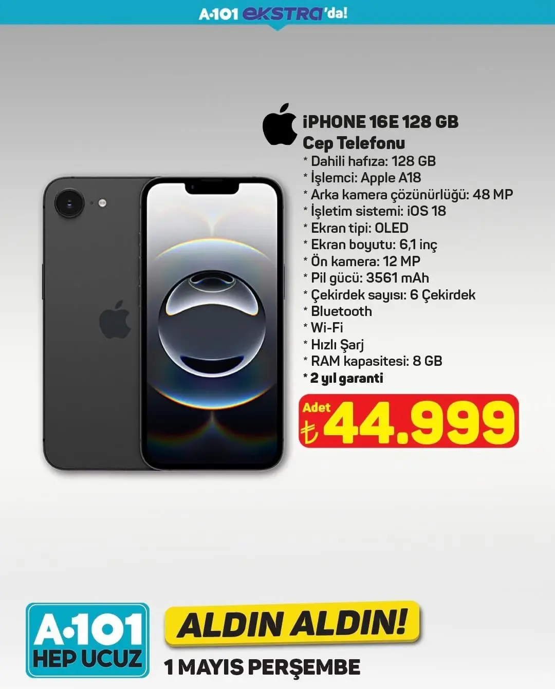 A101 1 Mayıs 2025 Aldın Aldın Kataloğu! Elektronikten ev ürünlerine yeni indirimler başladı - 22