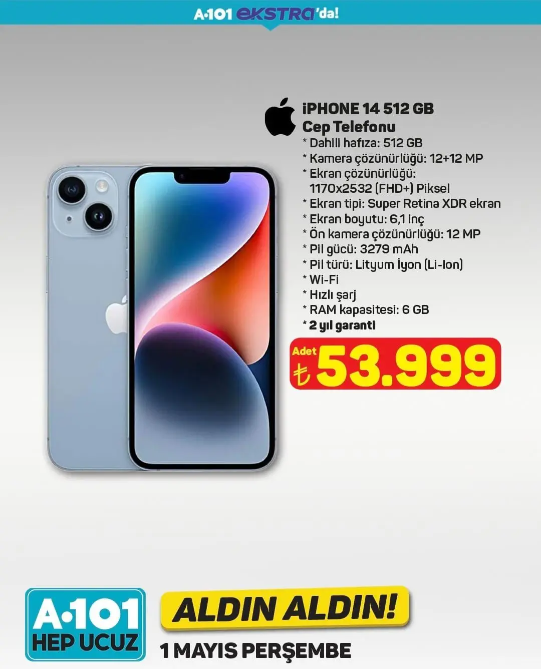 A101 1 Mayıs 2025 Aldın Aldın Kataloğu! Elektronikten ev ürünlerine yeni indirimler başladı - 3