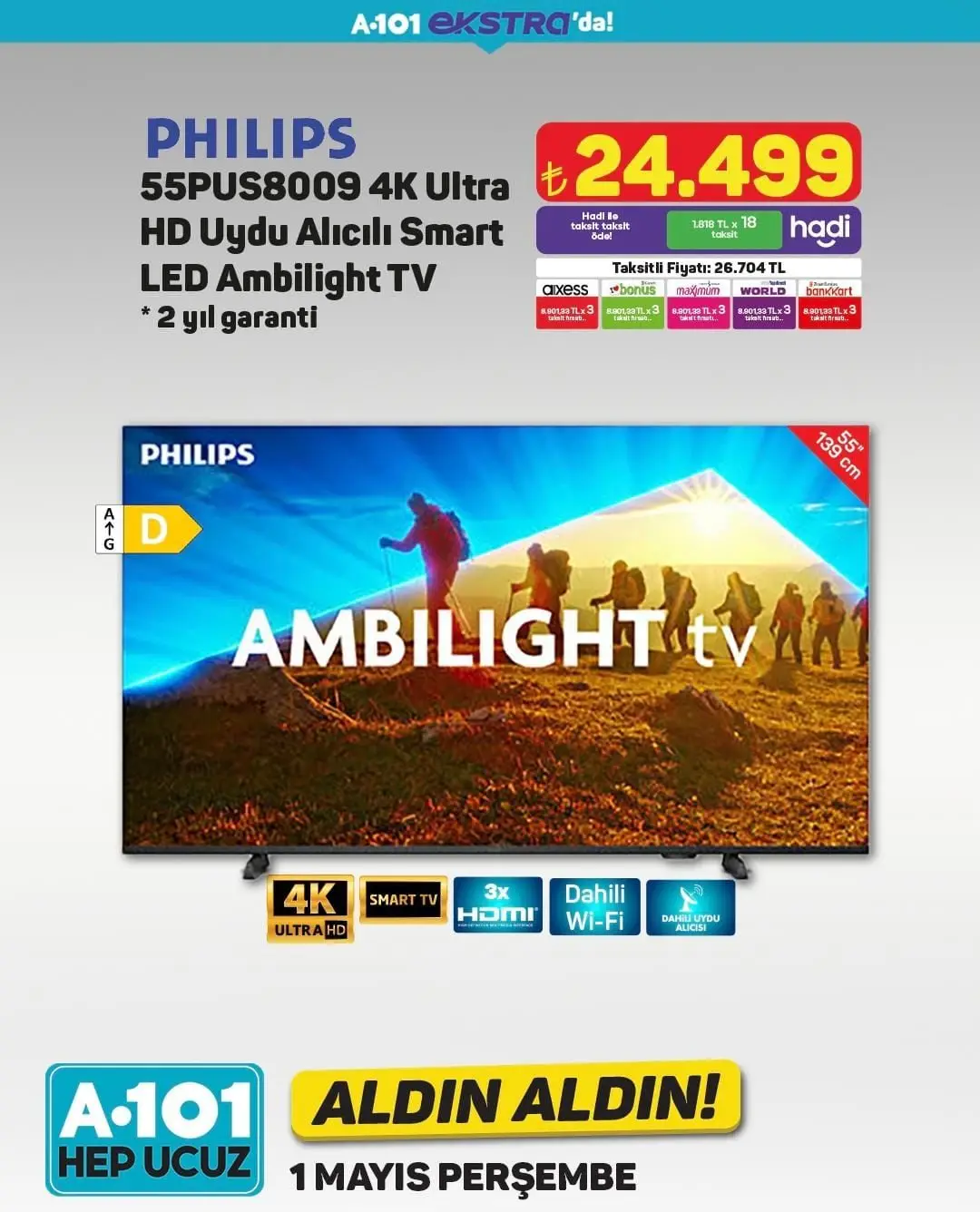 A101 1 Mayıs 2025 Aldın Aldın Kataloğu! Elektronikten ev ürünlerine yeni indirimler başladı - 1