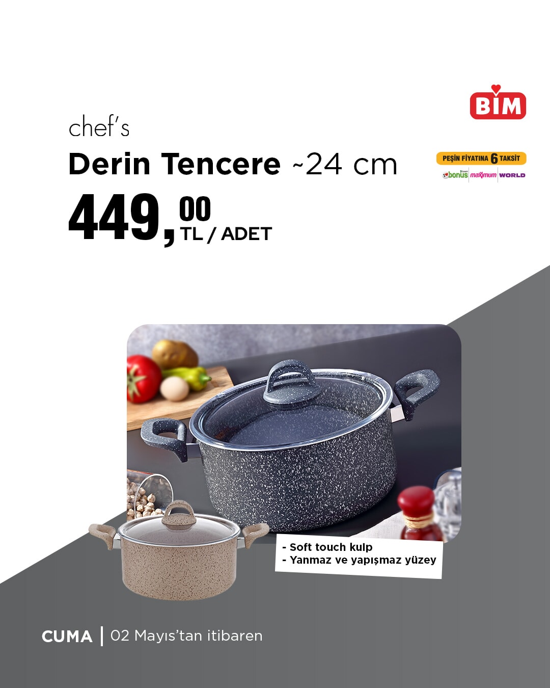 BİM'de 2-5 Mayıs tarihleri arasında indirimler sizleri bekliyor! Seçili Meyve, Sebze ve Ürünlerde aktüel fırsatlar - 13