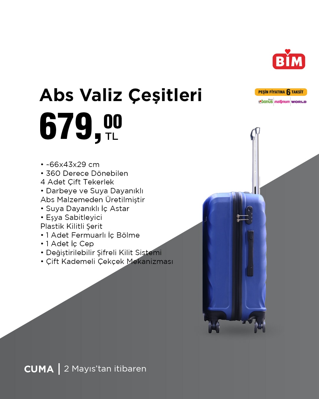 BİM'de 2-5 Mayıs tarihleri arasında indirimler sizleri bekliyor! Seçili Meyve, Sebze ve Ürünlerde aktüel fırsatlar - 47