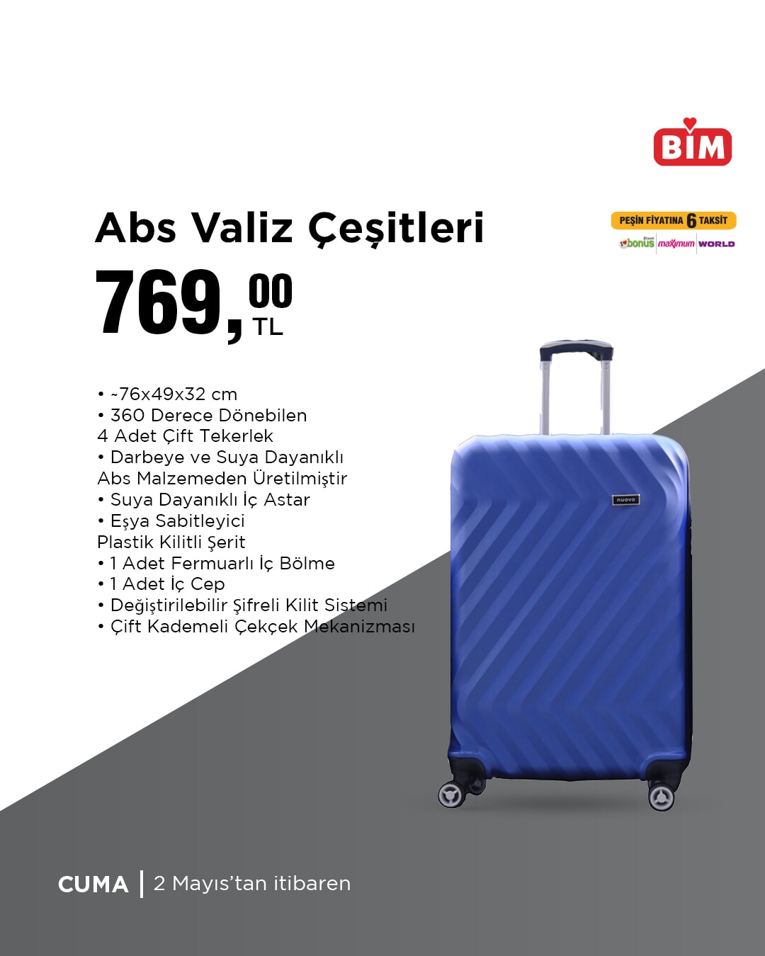 BİM'de 2-5 Mayıs tarihleri arasında indirimler sizleri bekliyor! Seçili Meyve, Sebze ve Ürünlerde aktüel fırsatlar - 48