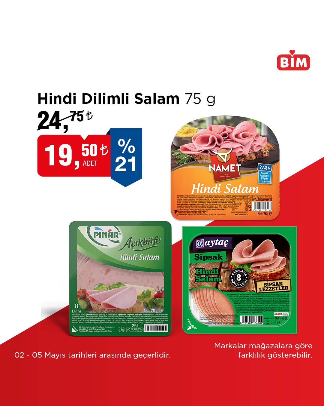 BİM'de 2-5 Mayıs tarihleri arasında indirimler sizleri bekliyor! Seçili Meyve, Sebze ve Ürünlerde aktüel fırsatlar - 62