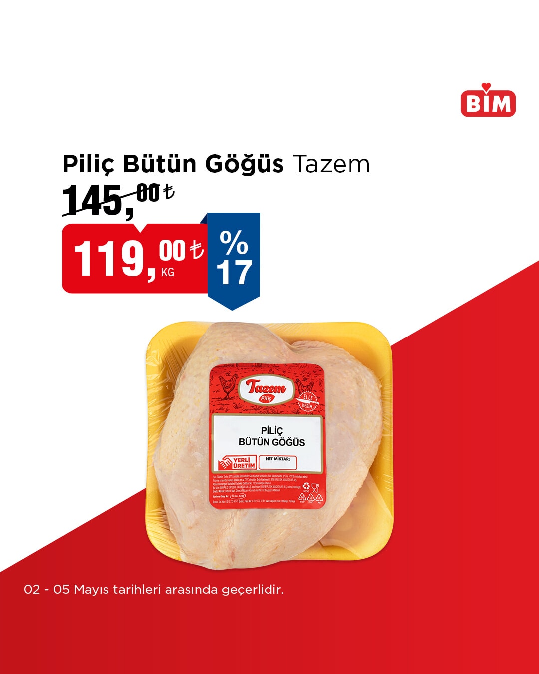 BİM'de 2-5 Mayıs tarihleri arasında indirimler sizleri bekliyor! Seçili Meyve, Sebze ve Ürünlerde aktüel fırsatlar - 65
