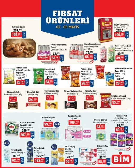 BİM'de 2-5 Mayıs tarihleri arasında indirimler sizleri bekliyor! Seçili Meyve, Sebze ve Ürünlerde aktüel fırsatlar - 85