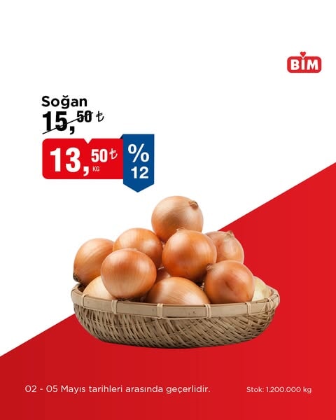 BİM'de 2-5 Mayıs tarihleri arasında indirimler sizleri bekliyor! Seçili Meyve, Sebze ve Ürünlerde aktüel fırsatlar - 89