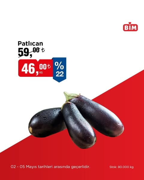 BİM'de 2-5 Mayıs tarihleri arasında indirimler sizleri bekliyor! Seçili Meyve, Sebze ve Ürünlerde aktüel fırsatlar - 90
