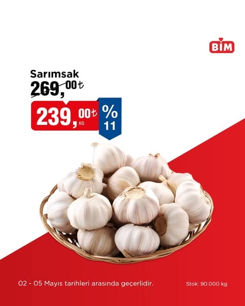 BİM'de 2-5 Mayıs tarihleri arasında indirimler sizleri bekliyor! Seçili Meyve, Sebze ve Ürünlerde aktüel fırsatlar - 93