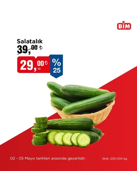 BİM'de 2-5 Mayıs tarihleri arasında indirimler sizleri bekliyor! Seçili Meyve, Sebze ve Ürünlerde aktüel fırsatlar - 95