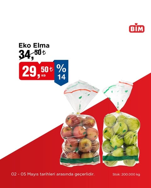 BİM'de 2-5 Mayıs tarihleri arasında indirimler sizleri bekliyor! Seçili Meyve, Sebze ve Ürünlerde aktüel fırsatlar - 97
