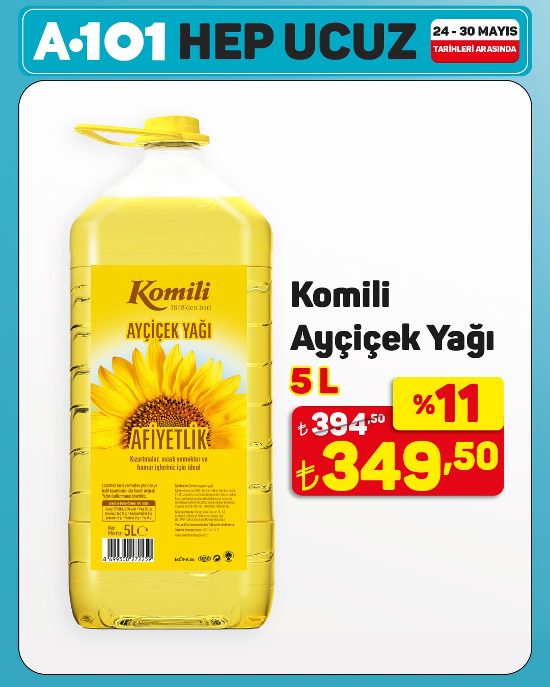 A101'de 30 Mayıs'tan iibaren raflarda yerini alacak ürünler belli oldu - 49