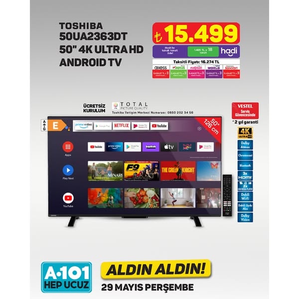 A101'de 29 Mayıs'tan itibaren 'Aldın Aldın' fırsatları başlıyor - 96044