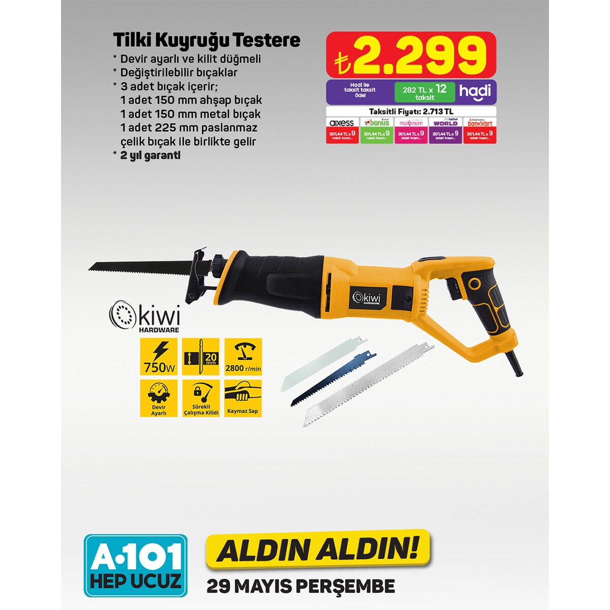 A101'de 29 Mayıs'tan itibaren 'Aldın Aldın' fırsatları başlıyor - 96047