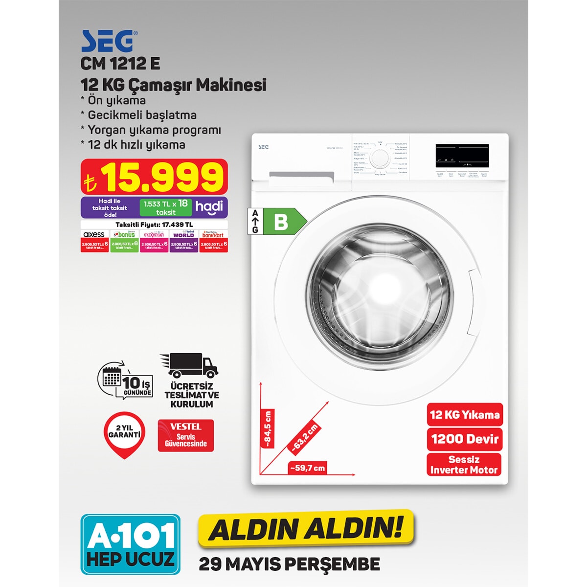 A101'de 29 Mayıs'tan itibaren 'Aldın Aldın' fırsatları başlıyor - 96048