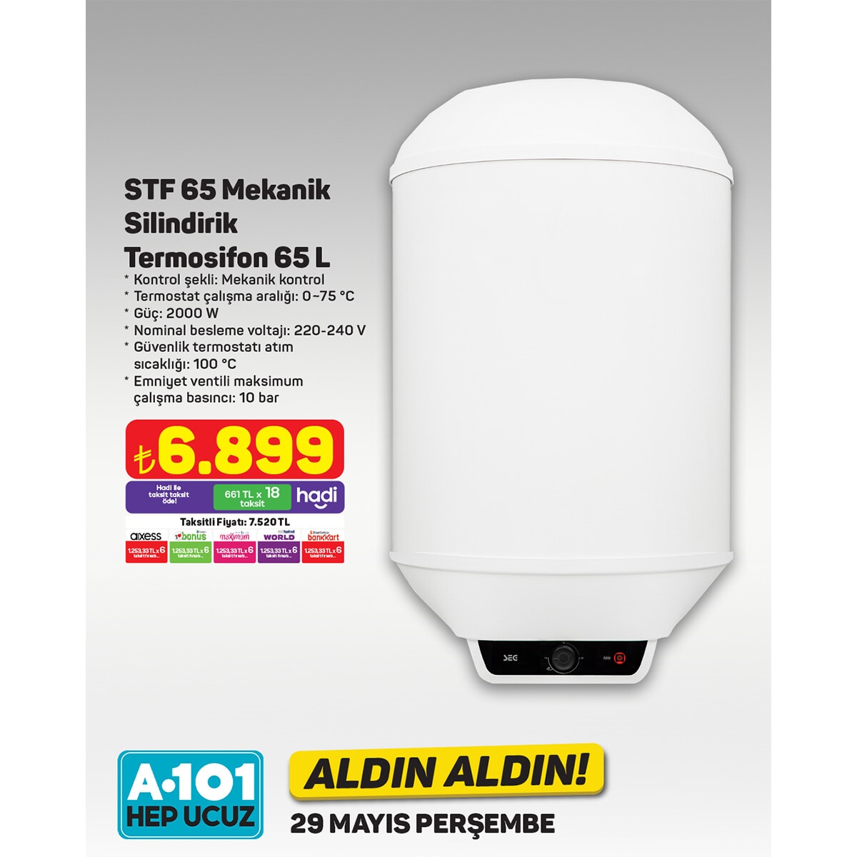 A101'de 29 Mayıs'tan itibaren 'Aldın Aldın' fırsatları başlıyor - 96050