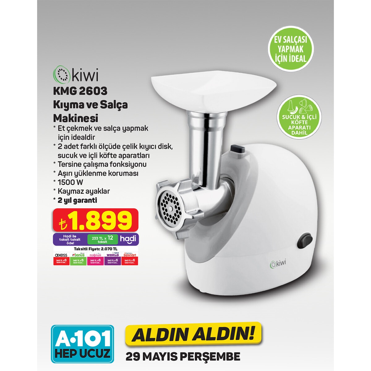 A101'de 29 Mayıs'tan itibaren 'Aldın Aldın' fırsatları başlıyor - 96075