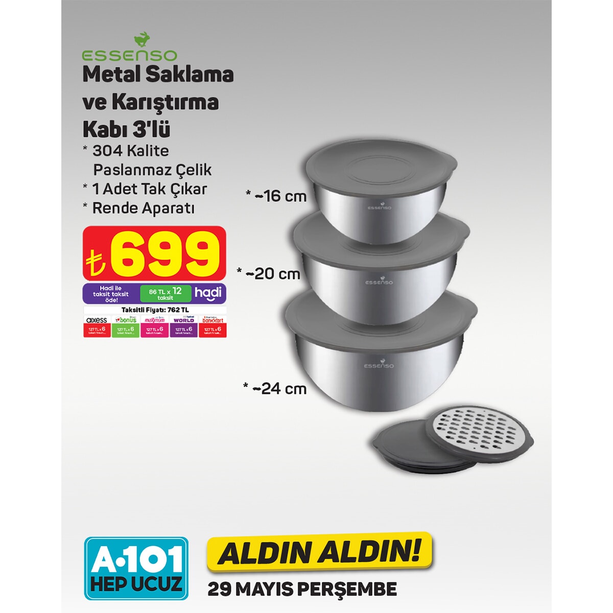 A101'de 29 Mayıs'tan itibaren 'Aldın Aldın' fırsatları başlıyor - 96082