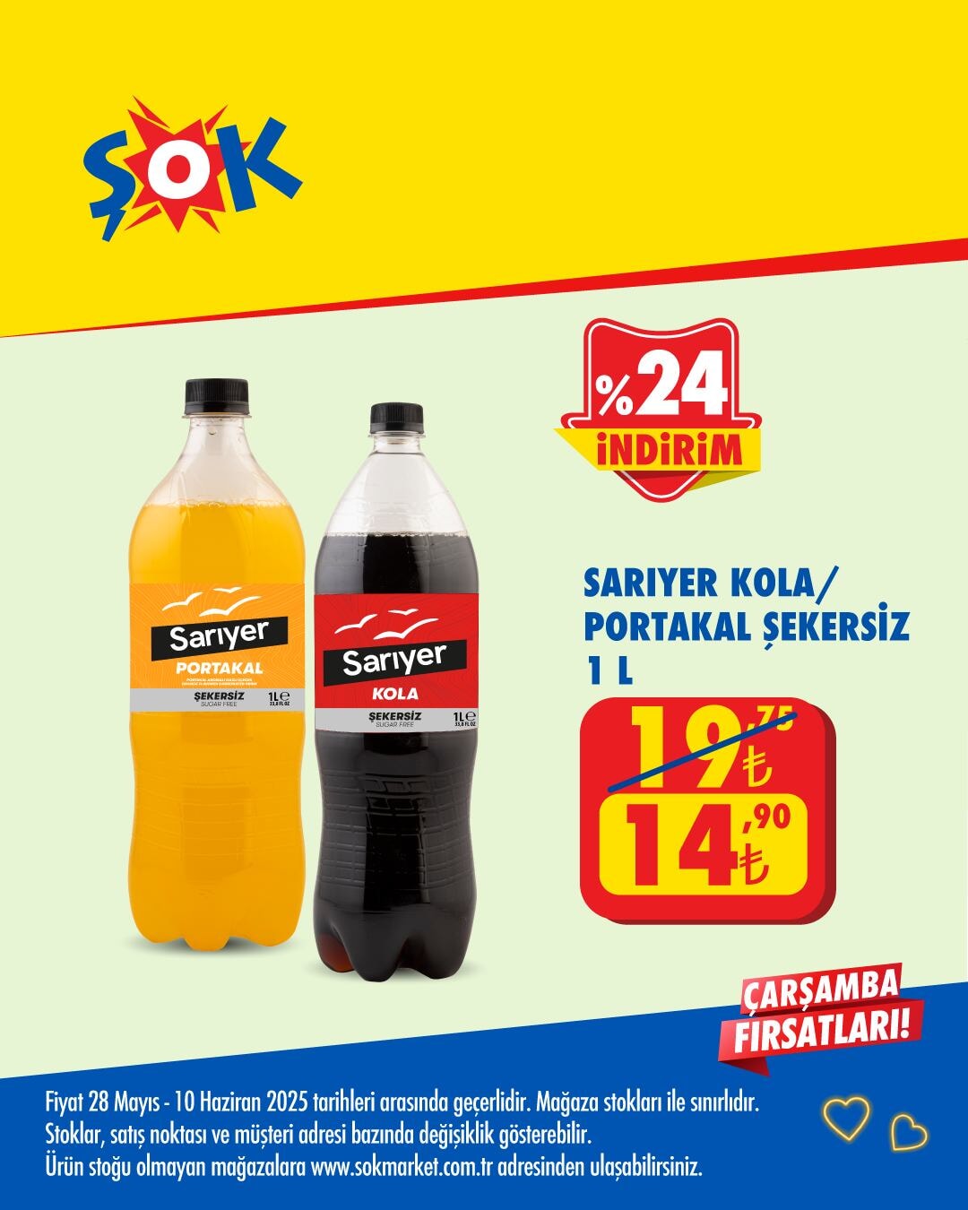 ŞOK market, yaz sezonuna özel indirimlerle tüketicilerin yanında!  28 Mayıs - 10 Haziran 2025 - 33