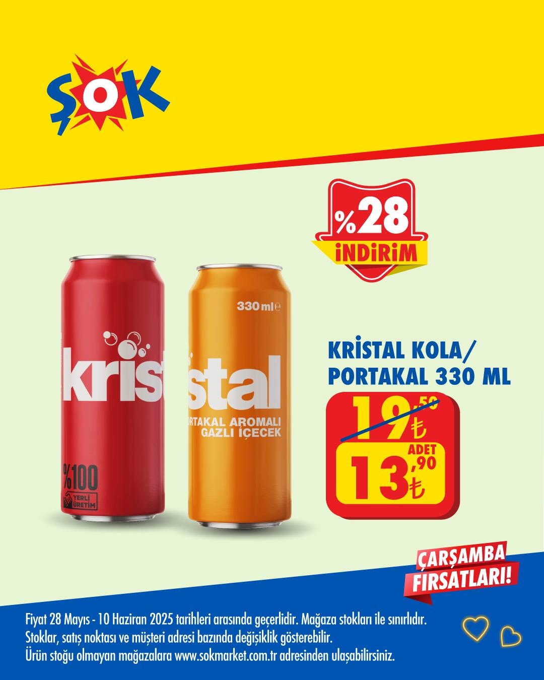 ŞOK market, yaz sezonuna özel indirimlerle tüketicilerin yanında!  28 Mayıs - 10 Haziran 2025 - 34