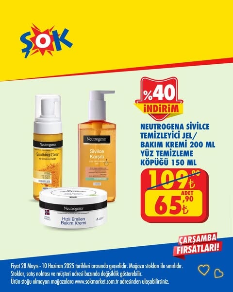 ŞOK market, yaz sezonuna özel indirimlerle tüketicilerin yanında!  28 Mayıs - 10 Haziran 2025 - 63