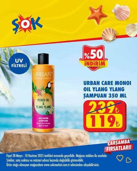 ŞOK market, yaz sezonuna özel indirimlerle tüketicilerin yanında!  28 Mayıs - 10 Haziran 2025 - 84