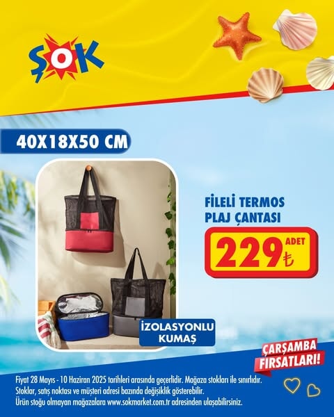 ŞOK market, yaz sezonuna özel indirimlerle tüketicilerin yanında!  28 Mayıs - 10 Haziran 2025 - 100