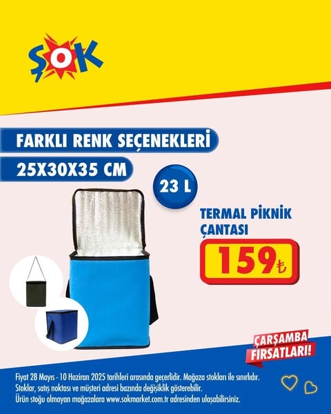 ŞOK market, yaz sezonuna özel indirimlerle tüketicilerin yanında!  28 Mayıs - 10 Haziran 2025 - 159