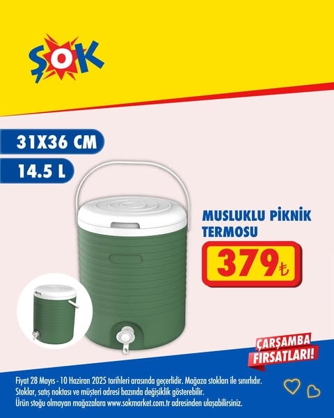 ŞOK market, yaz sezonuna özel indirimlerle tüketicilerin yanında!  28 Mayıs - 10 Haziran 2025 - 161