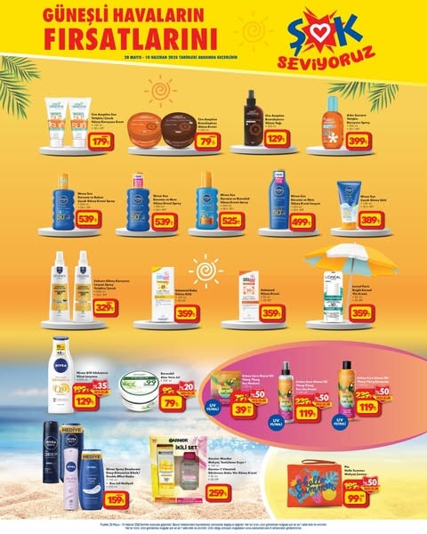 ŞOK market, yaz sezonuna özel indirimlerle tüketicilerin yanında!  28 Mayıs - 10 Haziran 2025 - 199