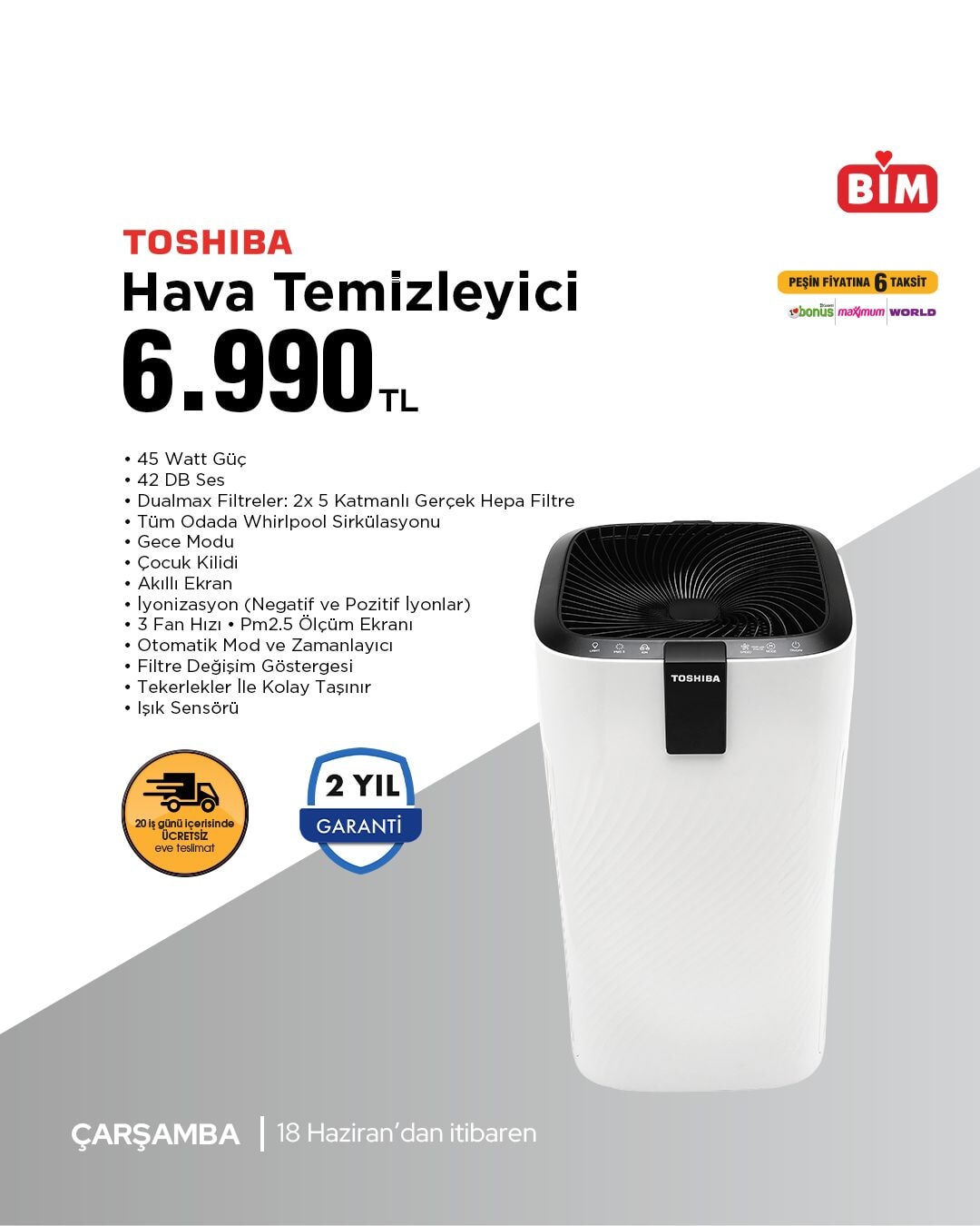 18 Haziran 2025 aktüel kataloğu: Hava temizleyici, yatak ve çok daha fazlası raflarda - 8