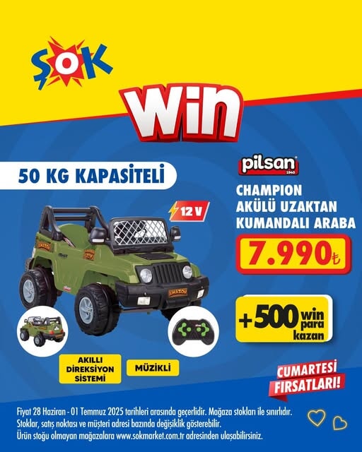 ŞOK'ta yaz eğlencesi başladı! Akülü araba 28 Haziran'da raflarda - 1